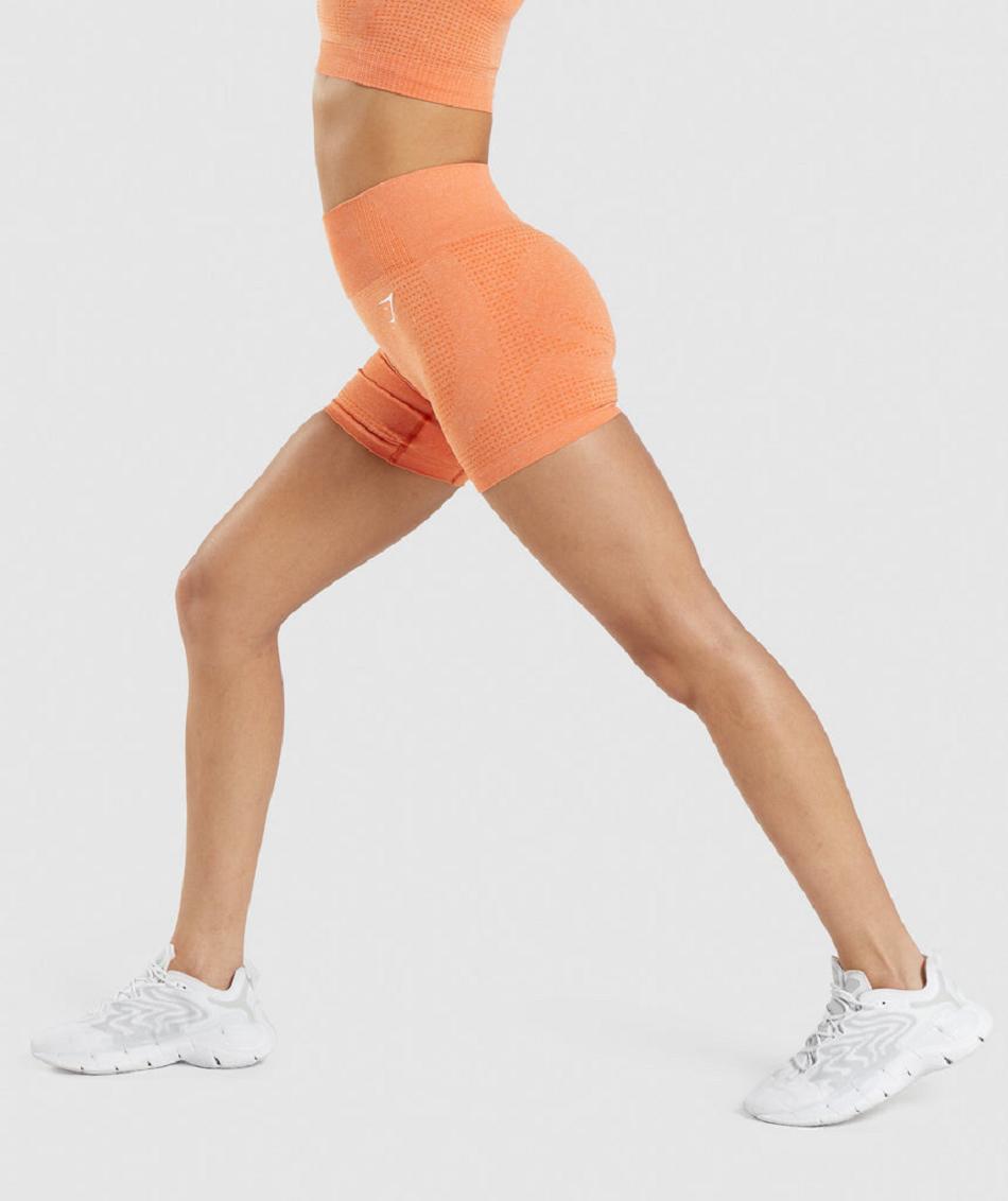 Pantalones Cortos Gymshark Vital Seamless 2.0 Mujer Albaricoque Naranjas | CO 2674KOR